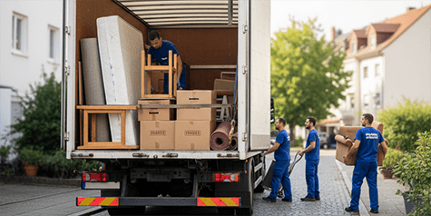 Umzugs Transporter + Beladung